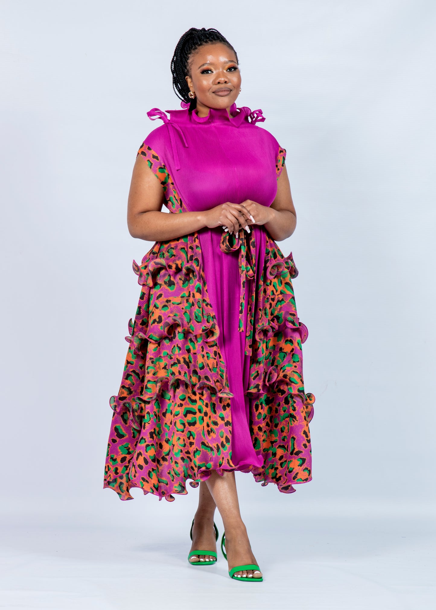 Jamala Pink Multicolor Dress