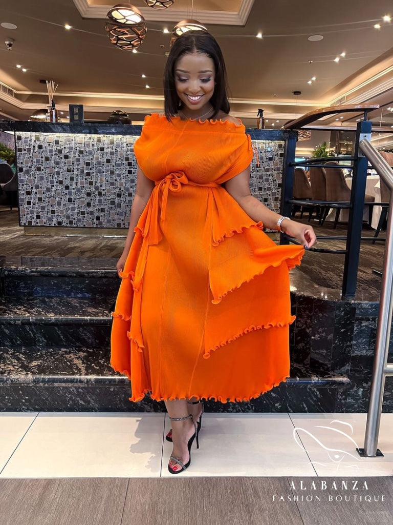 Jamala Orange Dress